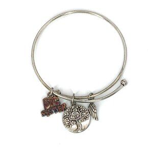 Earth Angels Big Sister Charm Bracelet Silver Finish - Expands 2"- 3.5"